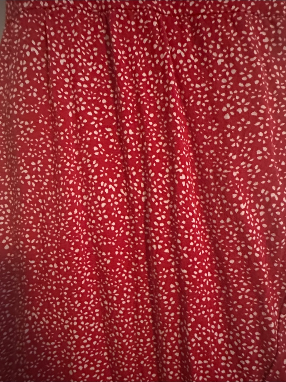 Crimson Floral High-Low Wrap Dress - Picture 4 of 8